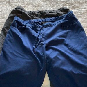 TWO PAIRS Grey’s Anatomy size L scrub bottoms
